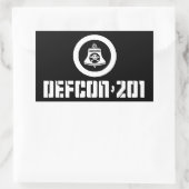 Rectangulaire DEFCON 201 — Sticker Set non membre (Sac)