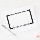 Rectangulaire Dessiner tout sur Sticker (Enveloppe)