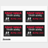RECTANGULAIRE DFTZ STICKER KRAV MAGA (Feuille)