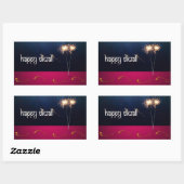 Rectangulaire Diwali - Sticker (Feuille)