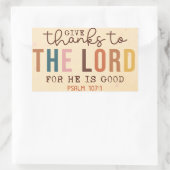 Rectangulaire Donner Merci Sticker (Sac)