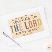 Rectangulaire Donner Merci Sticker (Enveloppe)