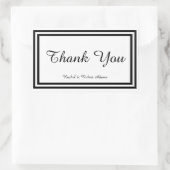 Rectangulaire Double coupe noire - Sticker Rectangle (Sac)