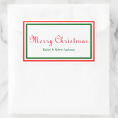Rectangulaire Double Triage de Noël - Sticker Rectangle (Sac)