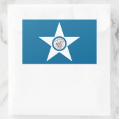 Rectangulaire Drapeau de la ville de Houston, Texas Sticker rect (Sac)