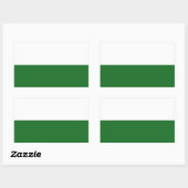 Rectangulaire Drapeau de Saxony Rectangular Sticker (Feuille)