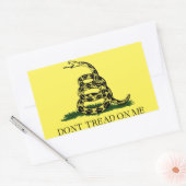 Rectangulaire Drapeau Gadsen, ne me touchez pas, Sticker (Enveloppe)