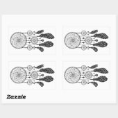 Rectangulaire Dreamcatcher - Sticker (Blanc) (Feuille)