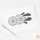 Rectangulaire Dreamcatcher - Sticker (Blanc) (Enveloppe)