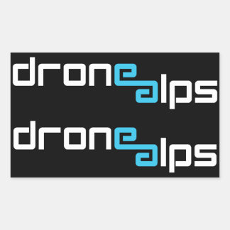 Rectangulaire Drone Alps Sticker Pack