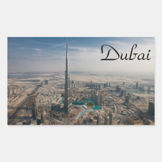 Rectangulaire Dubai sticker Burj Khalifa