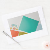 Rectangulaire Embrassez chaque instant : Sticker 'Mold the Momen (Enveloppe)