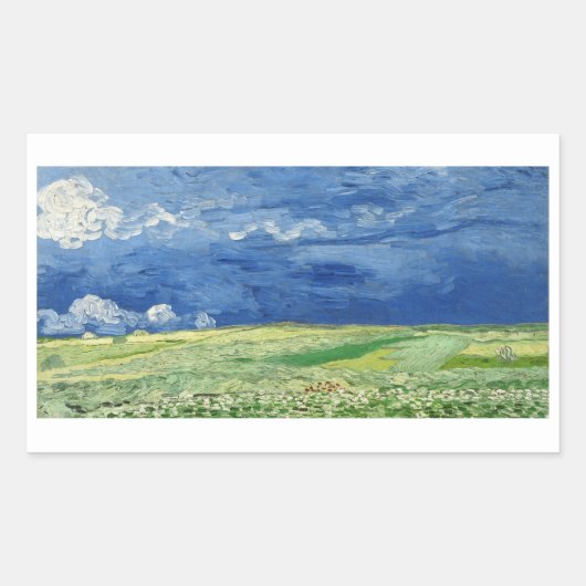 RECTANGULAIRE ENVELOPE SEAL STICKER : VINCENT VAN GOGH (Devant)