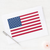 Rectangulaire États-Unis d'Amérique Sticker Drapeau américain (Enveloppe)