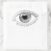 Rectangulaire Eye sticker (Sac)