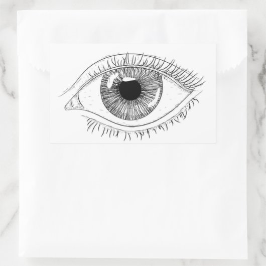 Rectangulaire Eye sticker (Sac)