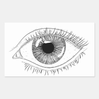 Rectangulaire Eye sticker