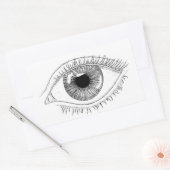 Rectangulaire Eye sticker (Enveloppe)