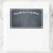 Rectangulaire Fabriqué Avec Amour Dans Mon Sticker En Tableau No (Sac)