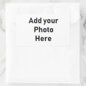 Rectangulaire Faites votre propre Sticker Rectangle Customisé (Sac)