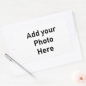 Rectangulaire Faites votre propre Sticker Rectangle Customisé (Enveloppe)