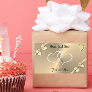 Rectangulaire Fête de mariage personnalisée Favoriser Sticker Ét