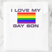 RECTANGULAIRE FIDE- J'AIME MON FILS GAY - STICKER (Sac)