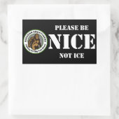 Rectangulaire Freedom Squatchers "NICE" 4.5x2.7 Sticker (Sac)