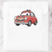 Rectangulaire Funny Cartoon Car Character Sticker (Sac)