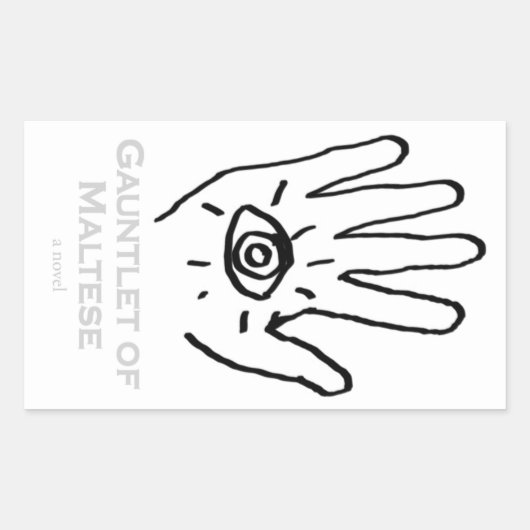 Rectangulaire Gauntlet de Sticker Maltais. (Devant)