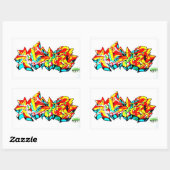 RECTANGULAIRE GRAFFITI STICKER PAR NYC NJ LEGEND METRO ONE FBA!  (Feuille)