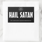 Rectangulaire Hail Satan Rectangle sticker (Sac)