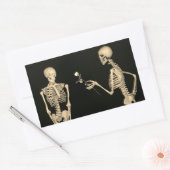 Rectangulaire HALLOWEEN DAY OF THE DEAD SKELETON Sticker (Enveloppe)