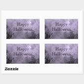 Rectangulaire Happy Halloween Custom Haunted Sky Sticker (Feuille)