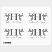 Rectangulaire Haverleau : Sticker Rectangle (Feuille)