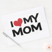 Rectangulaire I Love My Mother's Day Rectangle Sticker (Enveloppe)
