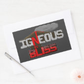 Rectangulaire Igneous est Bliss Volcano Sticker Sheet (Enveloppe)