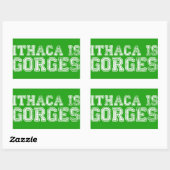 RECTANGULAIRE ITHACA EST GORGES STICKER (Feuille)