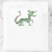 Rectangulaire Jade, le Sticker du Dragon (Sac)