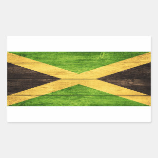 Rectangulaire Jamaica Flag - Proud Jamaicans - Rasta Sticker