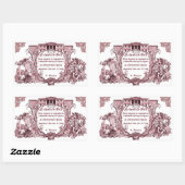 Rectangulaire Jane Austen : Sticker à billes de Netherfield (Feuille)