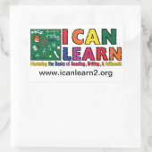 Rectangulaire Je peux apprendre - Sticker Rectangle (Sac)