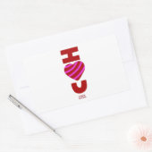 Rectangulaire Je T'Aime Sticker Rectangle (Enveloppe)