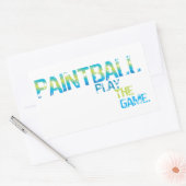 Rectangulaire Jouer Le Sticker Du Jeu Paintball (Enveloppe)