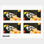 Rectangulaire JOUR DU Sticker RECTANGLE MORT/HALLOWEEN (Feuille)