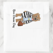 Rectangulaire Journée de la maladie rare Dr Sharpie Sticker (Sac)