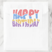 Rectangulaire Joyeux Sticker d'anniversaire (Sac)