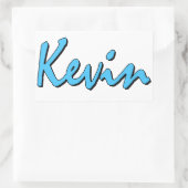Rectangulaire Kevin Sticker Blue (Sac)
