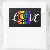 RECTANGULAIRE L VE BUMPER STICKER (Sac)