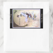 Rectangulaire La déesse de la lune Chang'e Sticker (Sac)